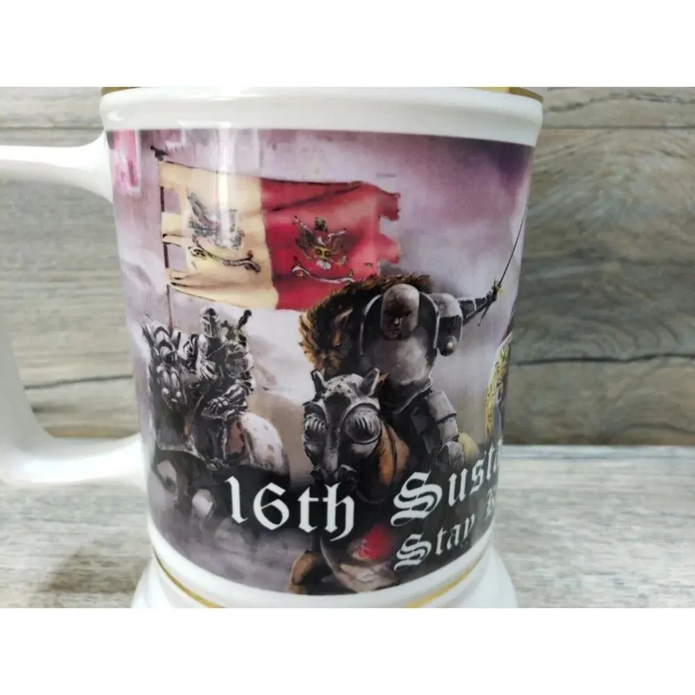 Army 16th Sustainment Brigade Stay Knight Strong Beer Stein Mug